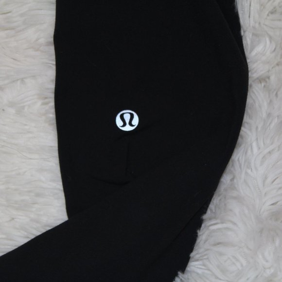 lulu lemon legging crop sz 6 black blue - Picture 4 of 5